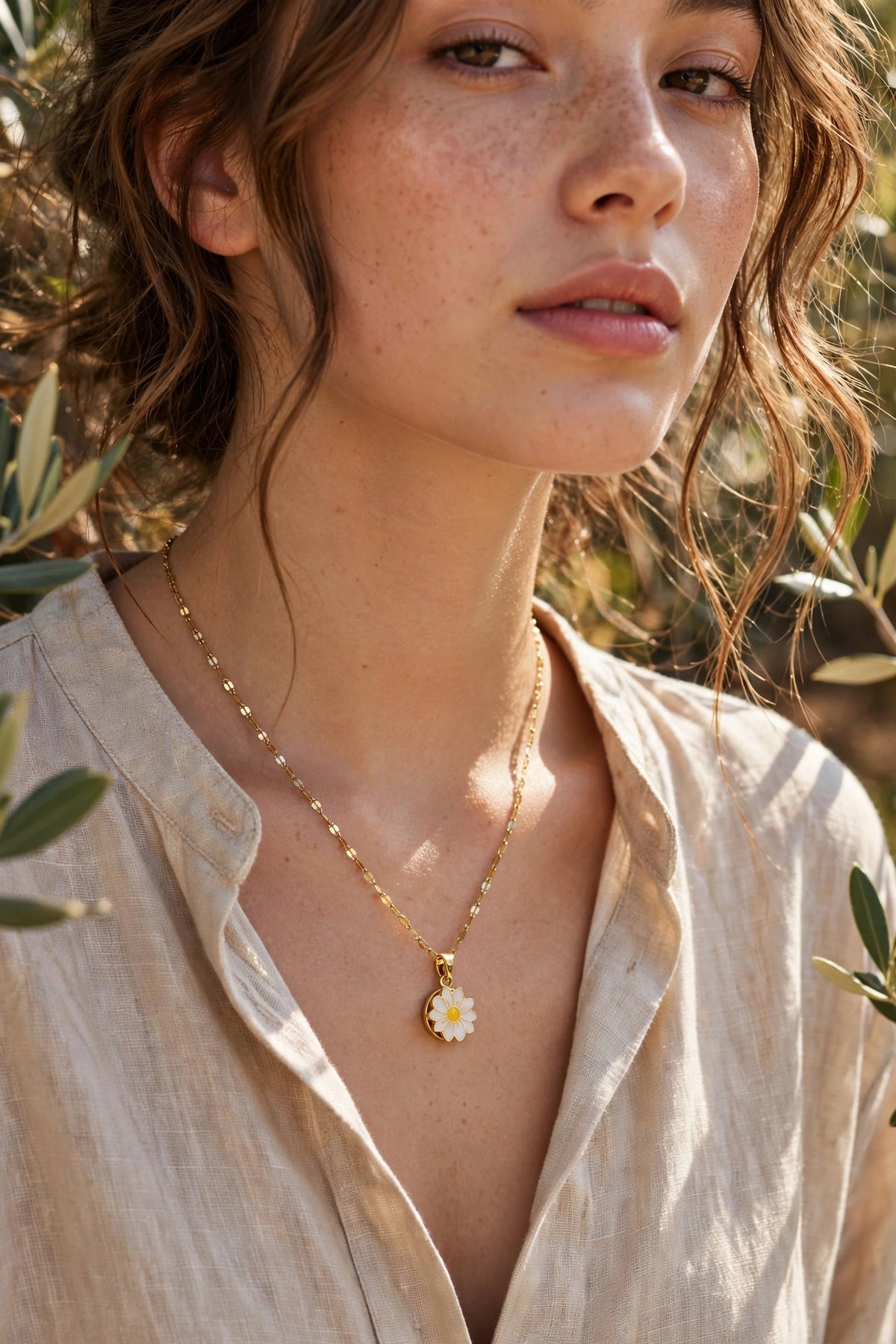 Sunny Daisy Gold Necklace 🌼