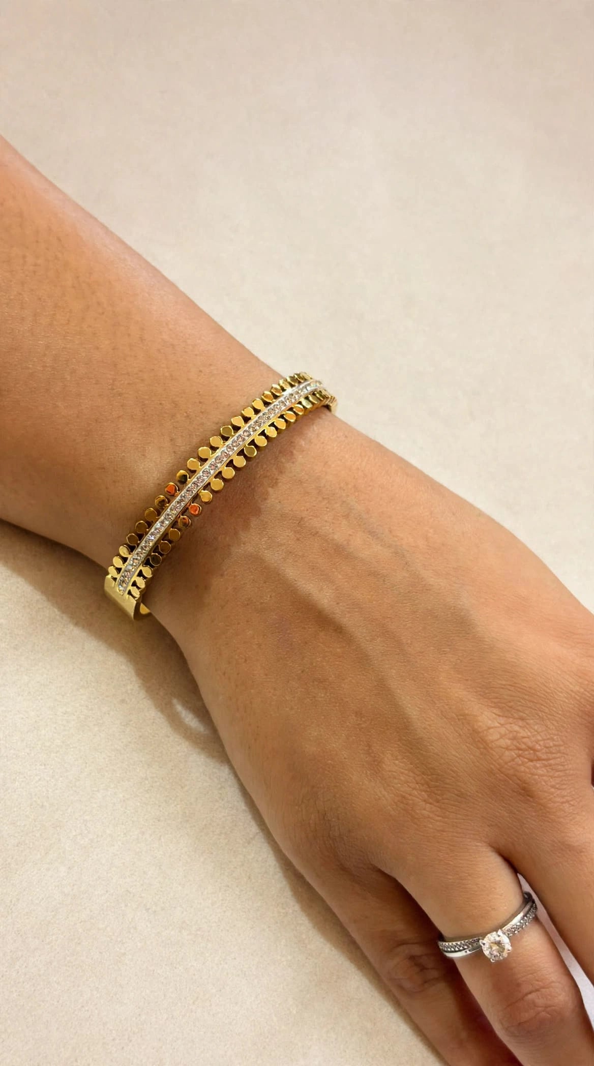 Golden beaded Kada