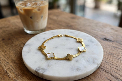 Gold Honeycomb Design Bracelet