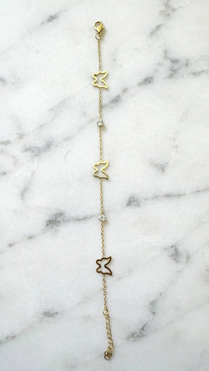 Flutter Butterfly Chain Bracelet
