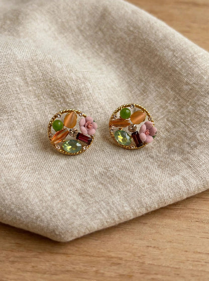Flora & Gem Twined Stud Earrings
