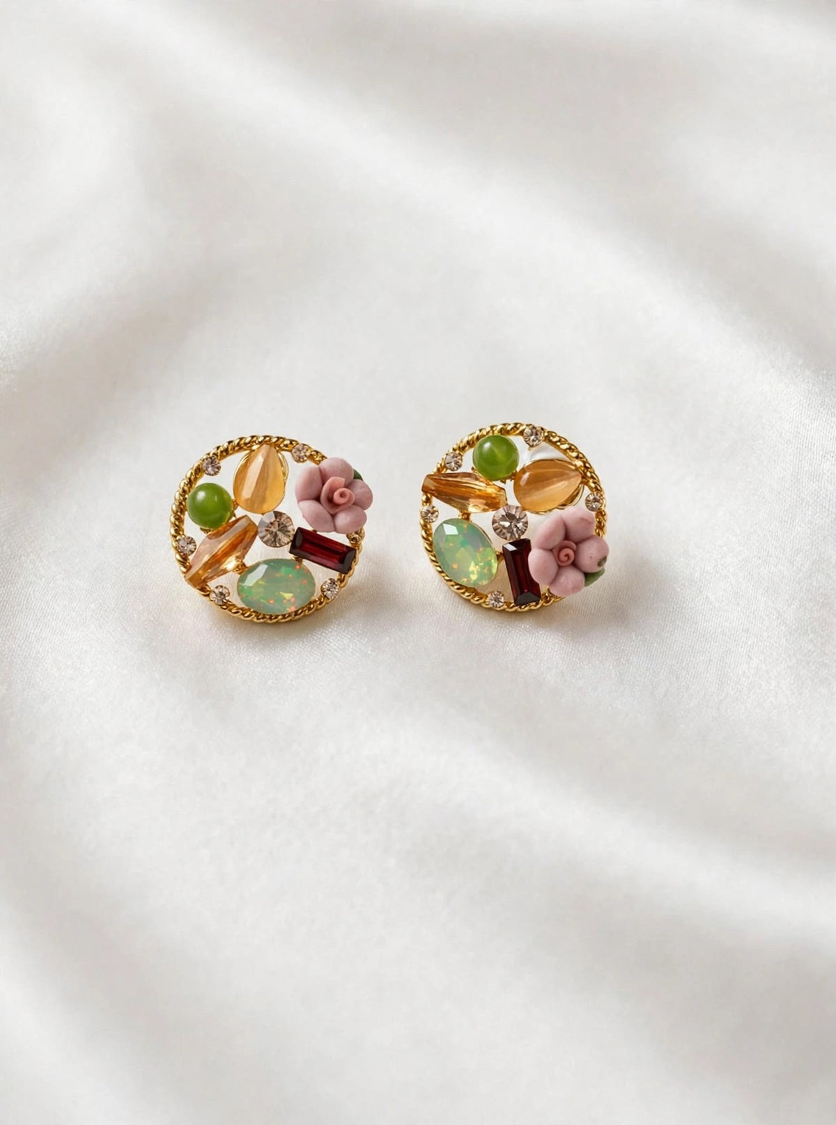 Flora & Gem Twined Stud Earrings