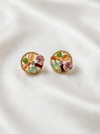 Flora & Gem Twined Stud Earrings