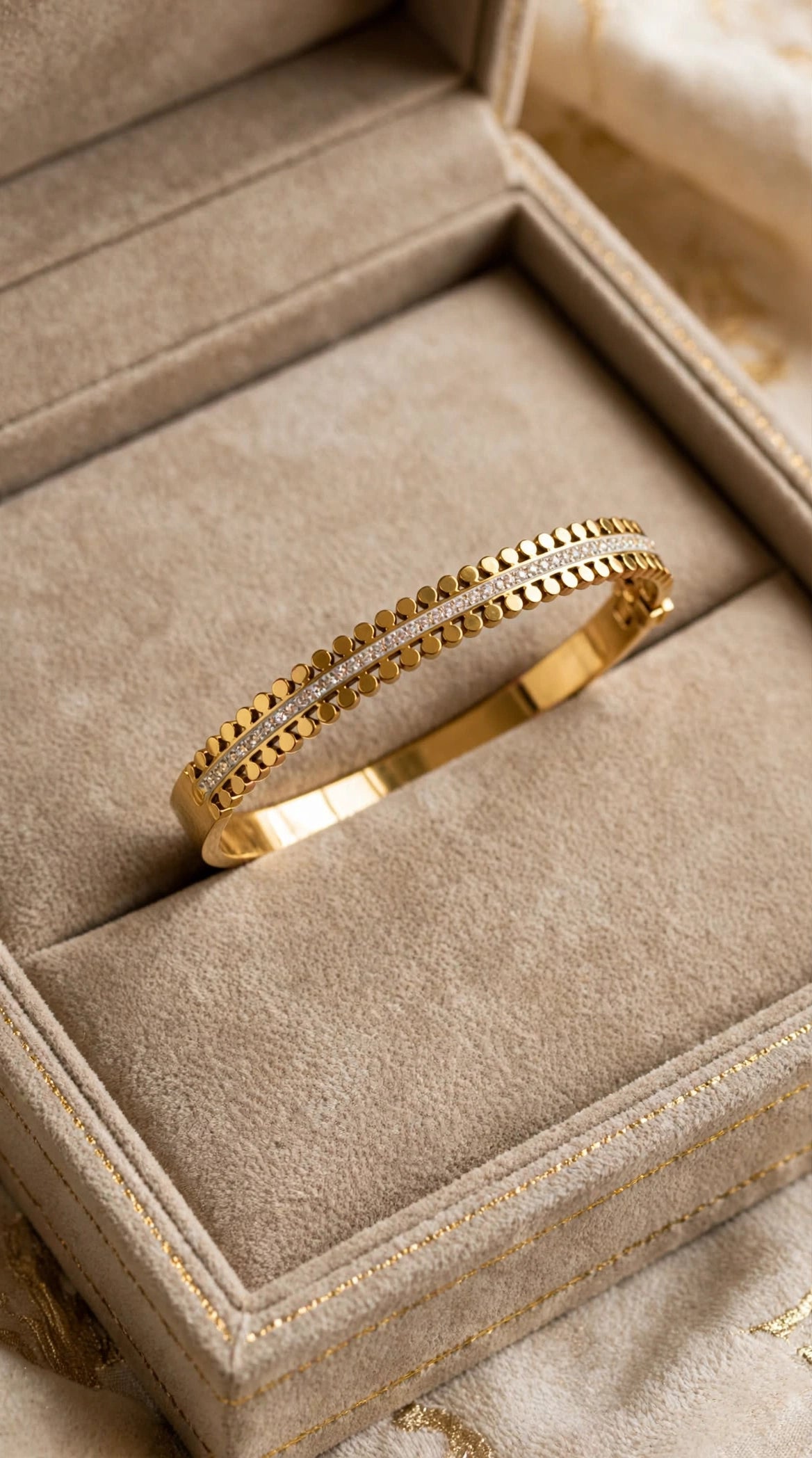 Golden beaded Kada