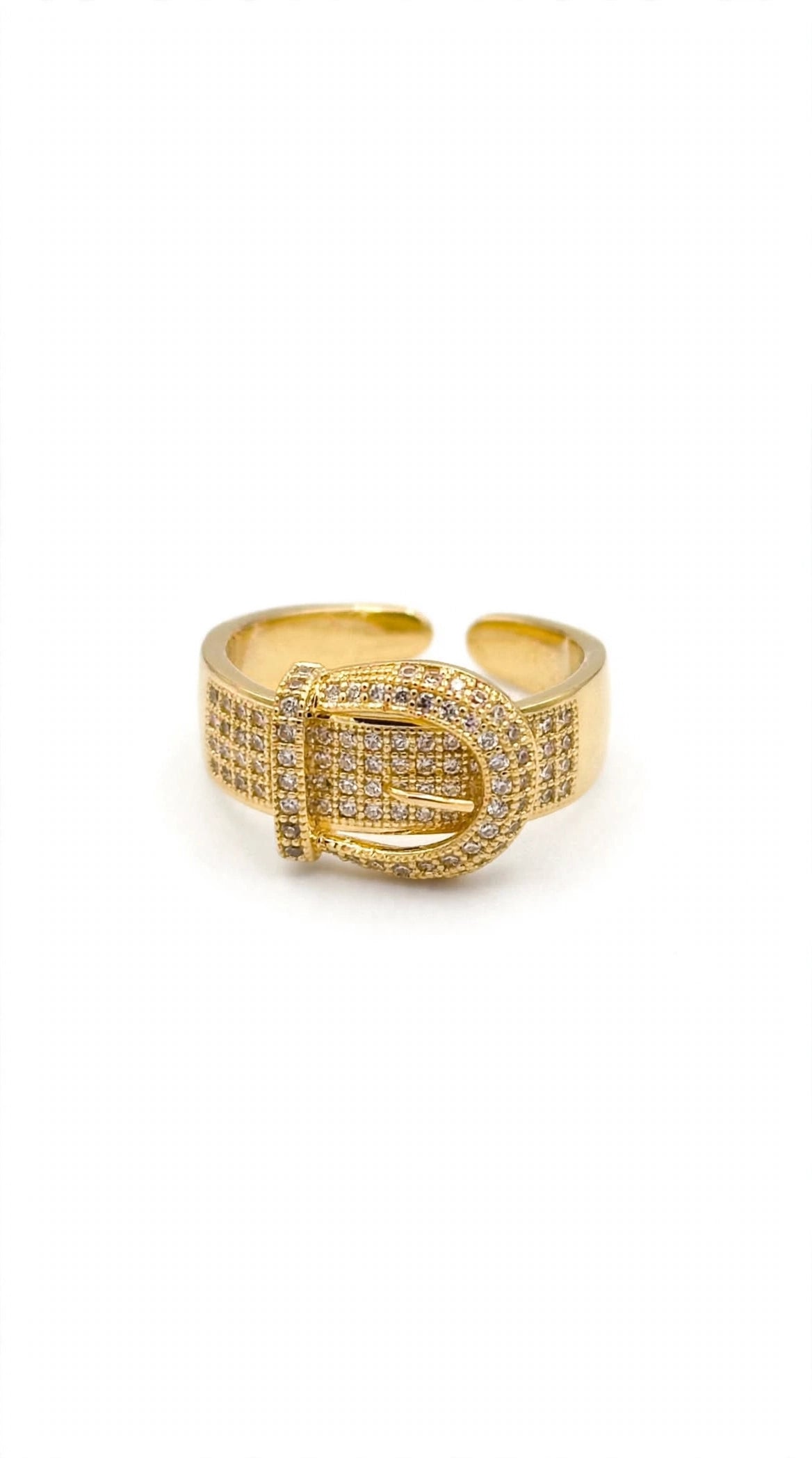 Bella Buckle Pavé Ring