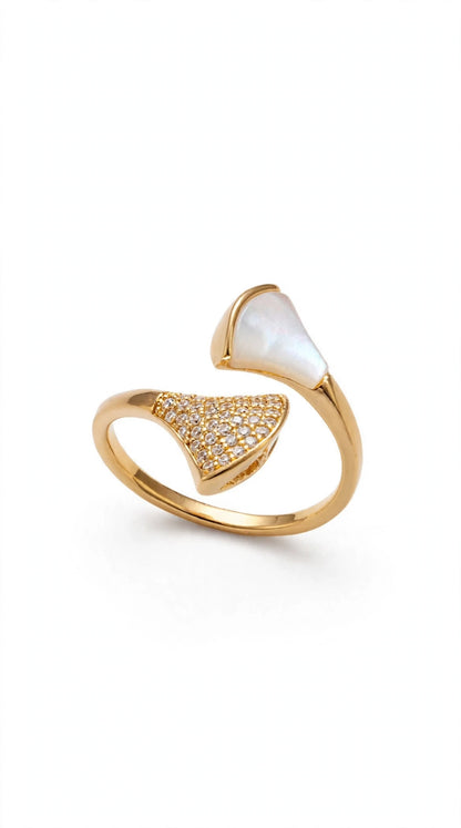 Calla Lily MOP Ring