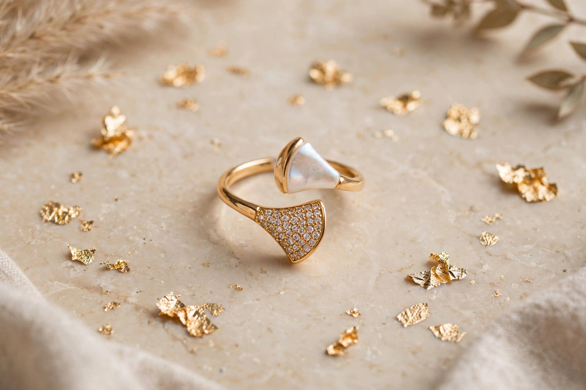 Calla Lily MOP Ring